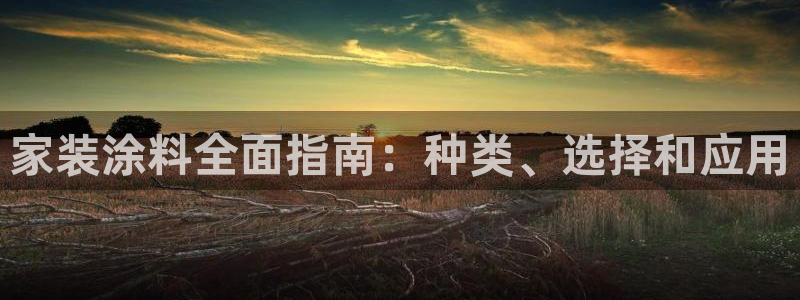 ag和记app：家装涂料全面指南：种类、选择和应用