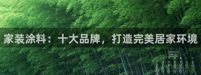 和记官方网站：家装涂料：十大品牌，打造完美居家环境