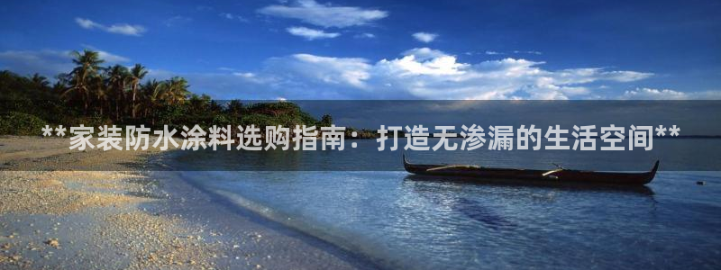 和记国际官网官网：**家装防水涂料选购指南：打造无渗漏的生活空间**