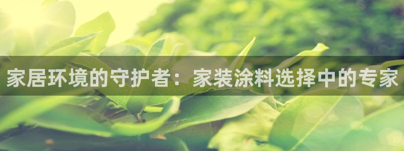 和记AG网站：家居环境的守护者：家装涂料选择中的专家