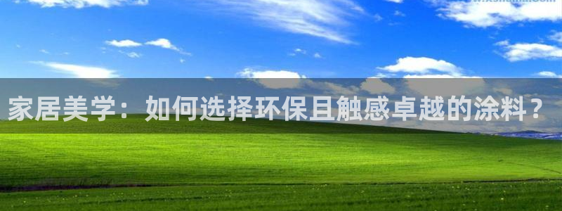 和记平台官网：家居美学：如何选择环保且触感卓越的涂料？