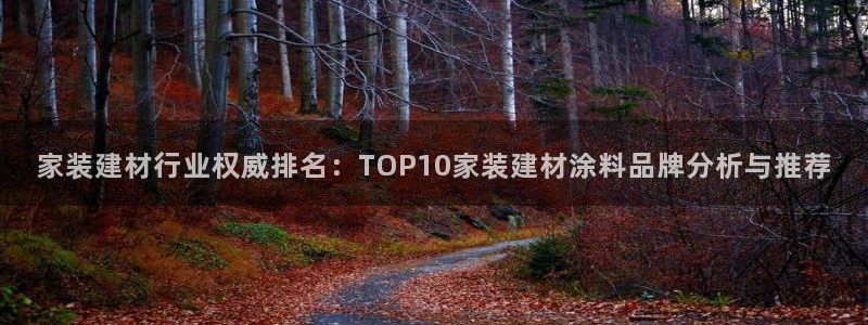 和记ag旗舰：家装建材行业权威排名：TOP10家装建材涂料品牌分析与推荐