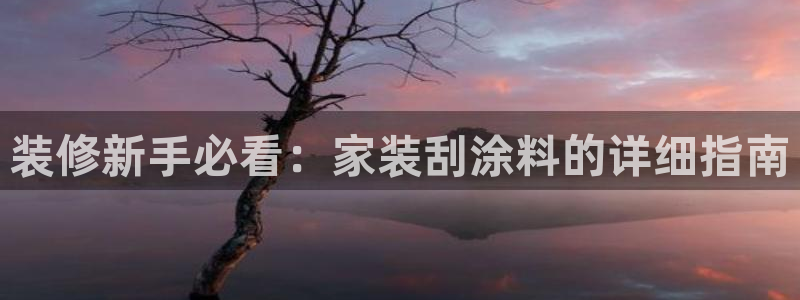 和记官方网站：装修新手必看：家装刮涂料的详细指南