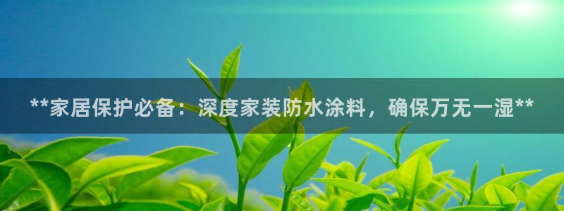 和记官网登录：**家居保护必备：深度家装防水涂料，确保万无一湿**