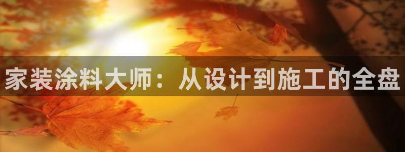 和记AG旗舰：家装涂料大师：从设计到施工的全盘